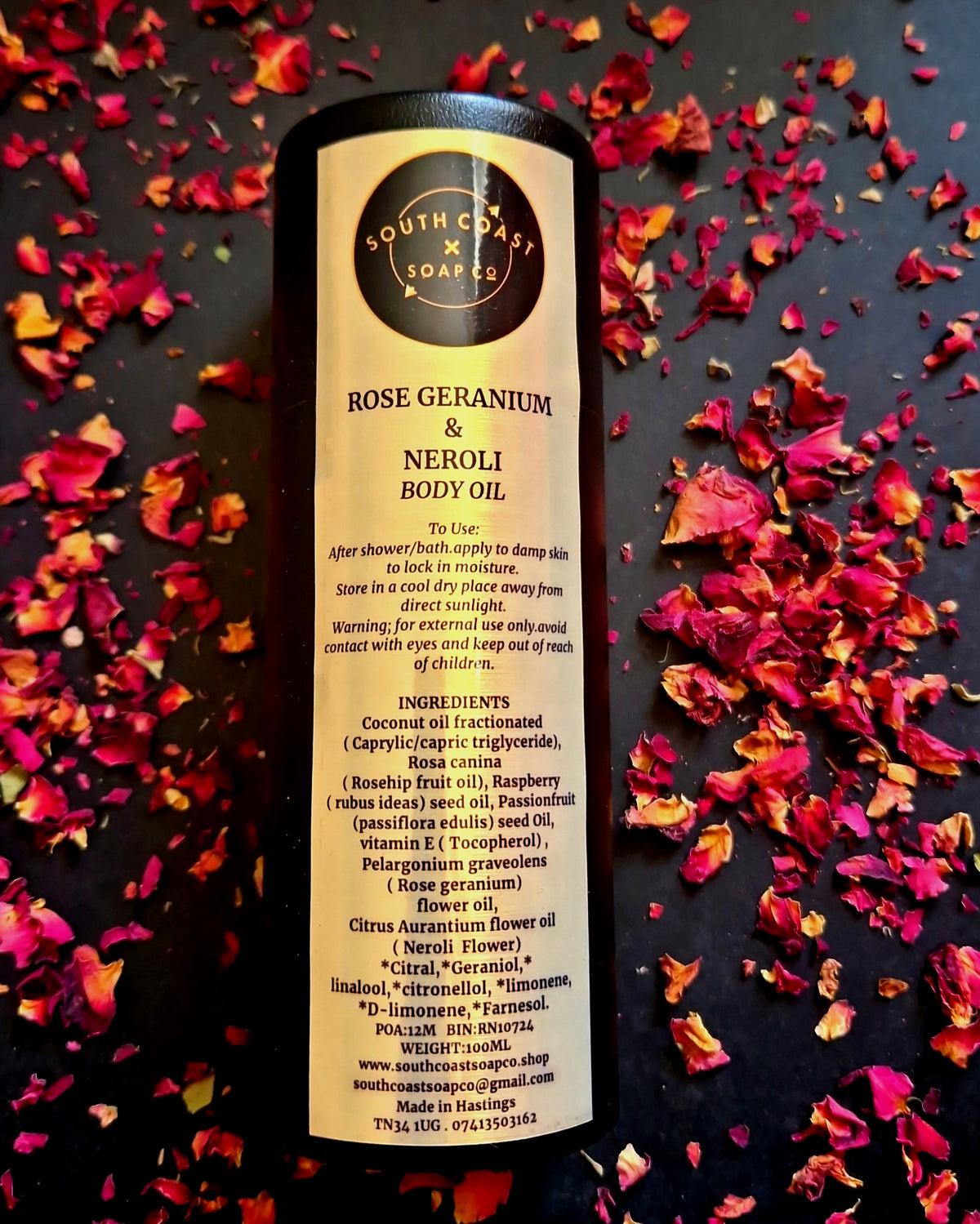 ROSE GERANIUM & NEROLI BODY OIL