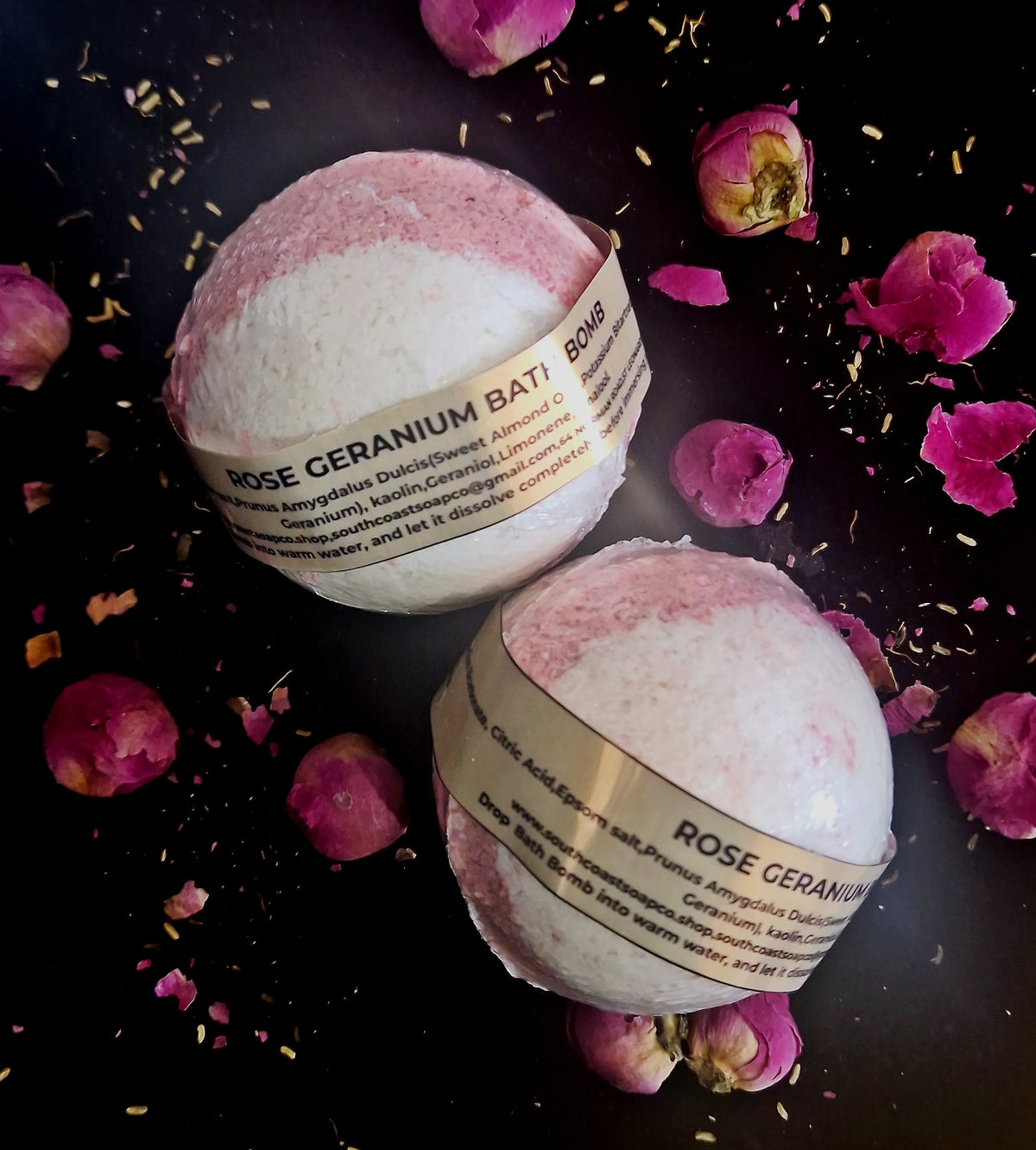 ROSE GERANIUM BATH BOMB