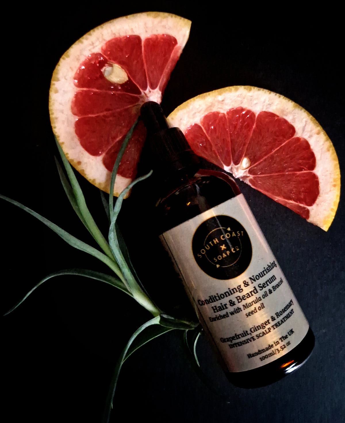 GRAPEFRUIT,GINGER & ROSEMARY HAIR AND BEARD SERUM