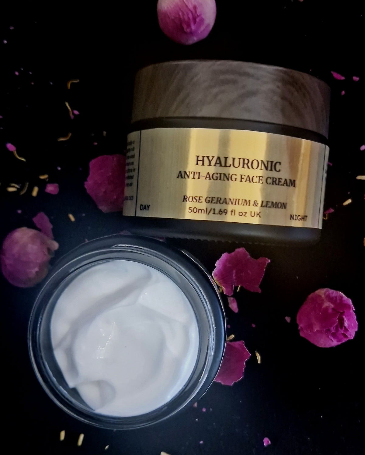 ROSE GERANIUM & LEMON HYAURONIC ACID FACE CREAM