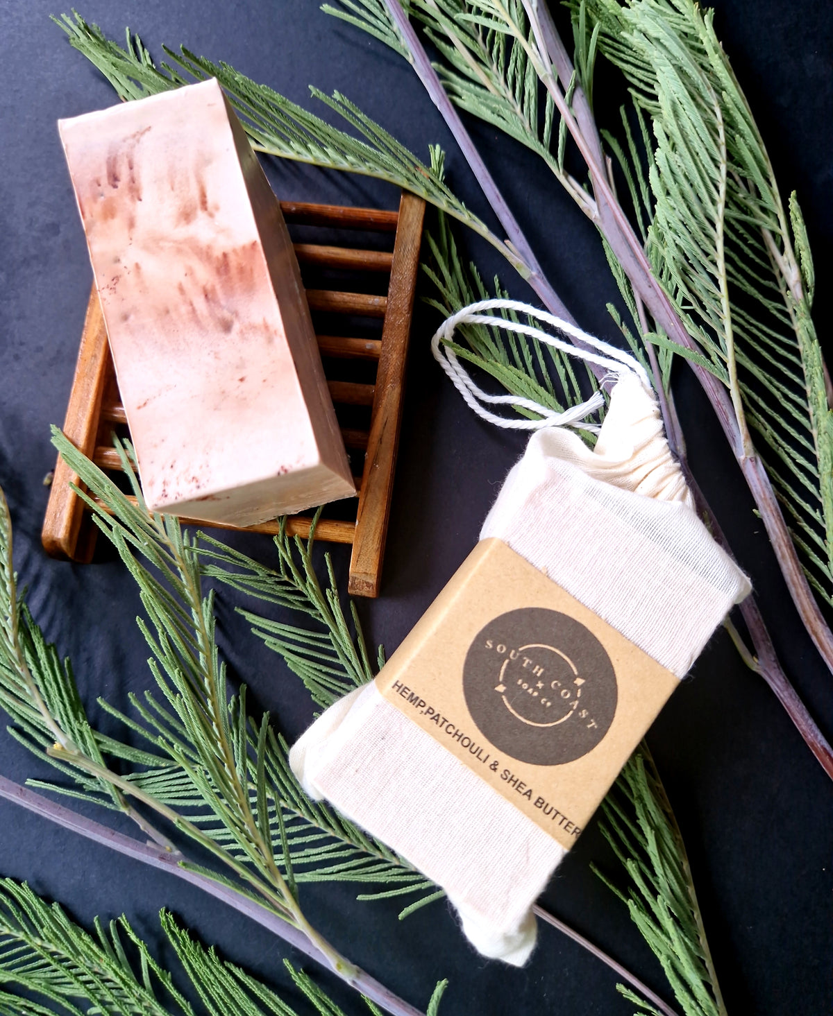 HEMP, PATCHOULI & SHEA BUTTER SOAP