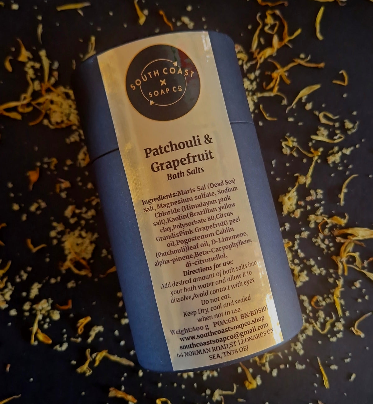 GRAPEFRUIT & PATCHOULI BATH SALTS